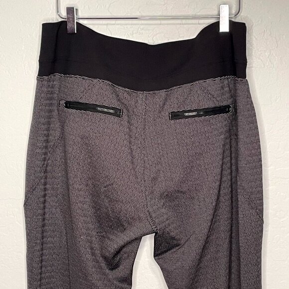 Athleta Vencie Textured Quick Dry Athletic Black Joggers XL - Picture 8 of 9